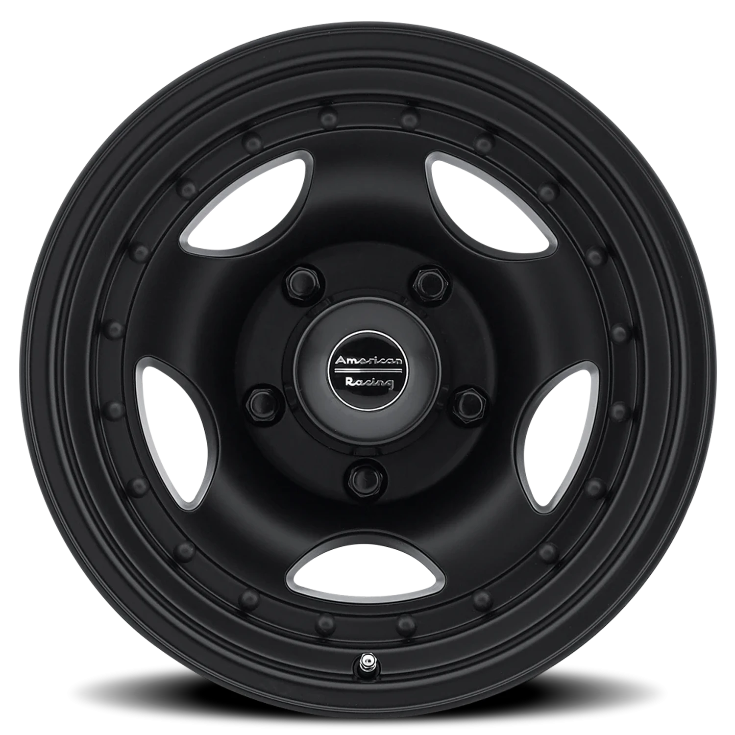 American Racing AR23 BK 16x8" 5x139.7mm 108mm CB 0mm Satin Black Clear Coat