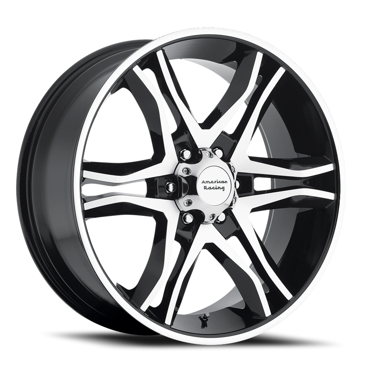 American Racing Mainline 20x8.5" 6x139.7mm 106.25mm CB +35mm Gloss Black Machined
