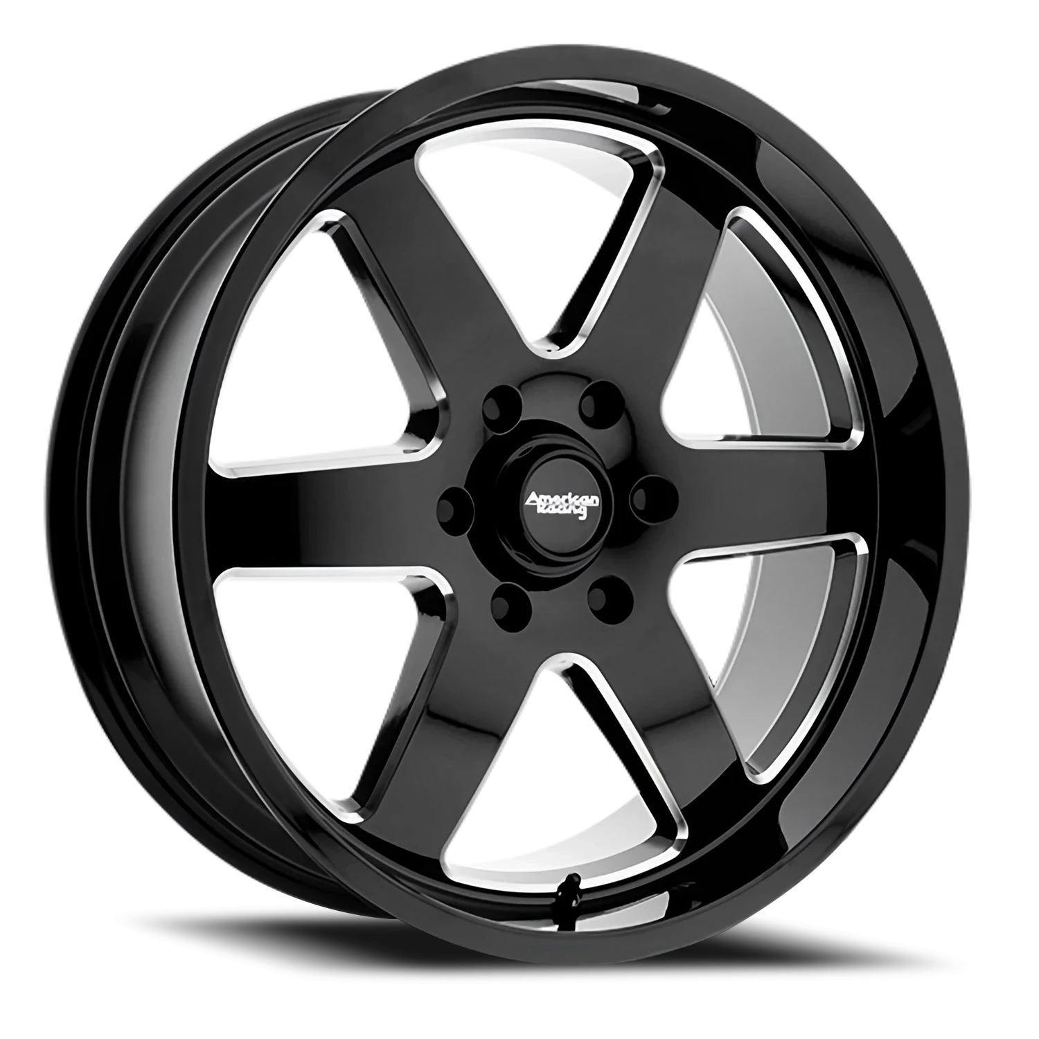American Racing Patrol 20x9" 5x127mm 83.06mm CB +12mm Gloss Black Milled