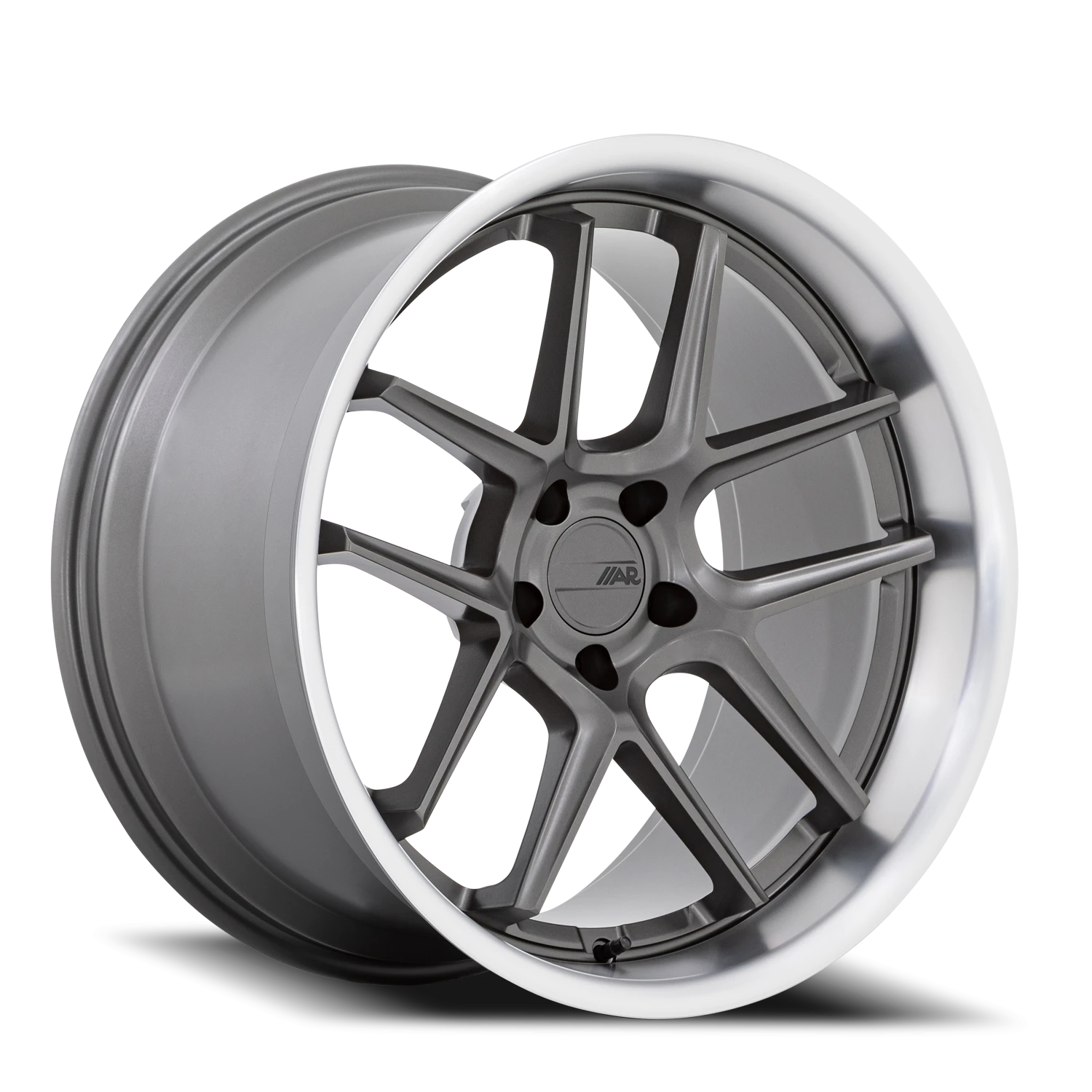American Racing AR942 20x12" 5x115mm 71.5mm CB +6mm Matte Gunmetal Machined Lip