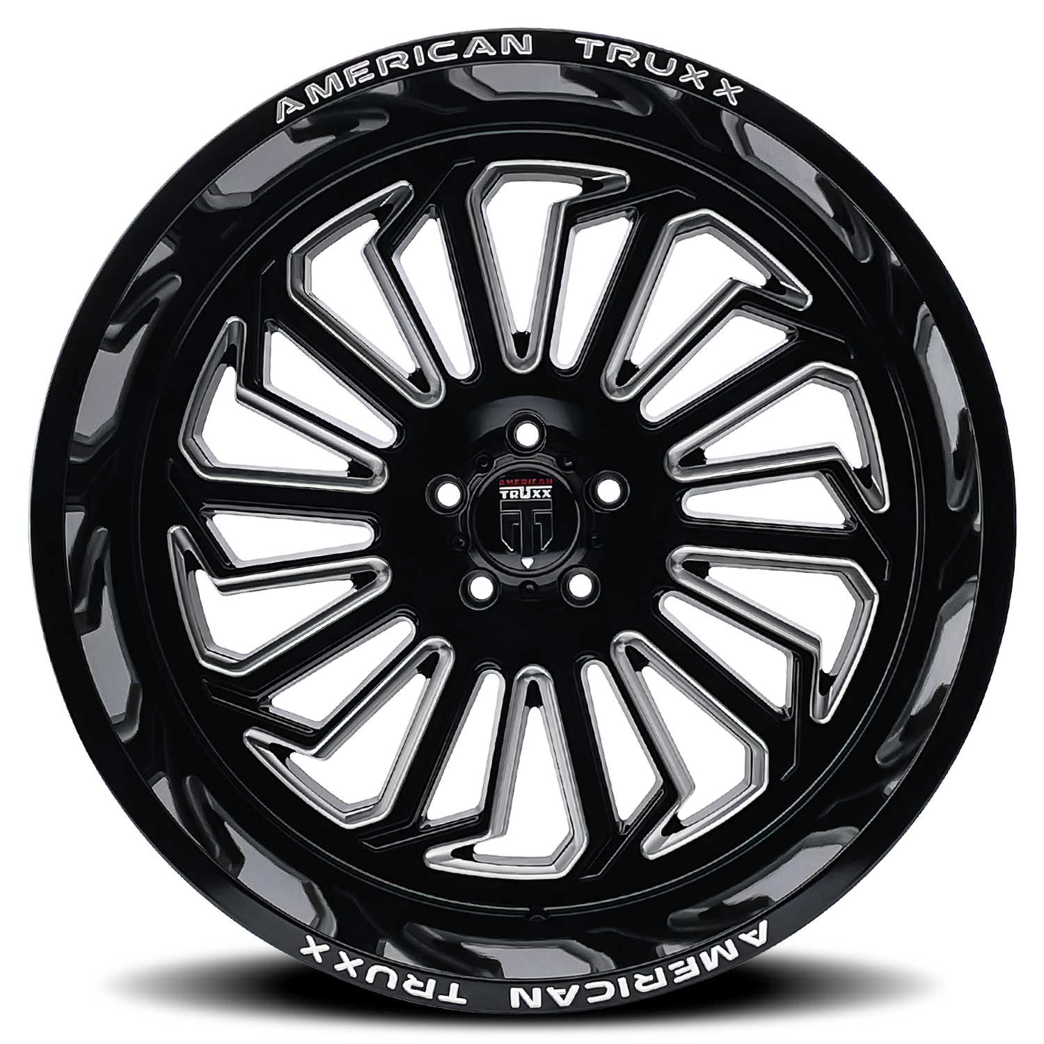 American Truxx Butcher AT1916 24x14" 6x135mm 87.1mm CB -76mm Black Milled