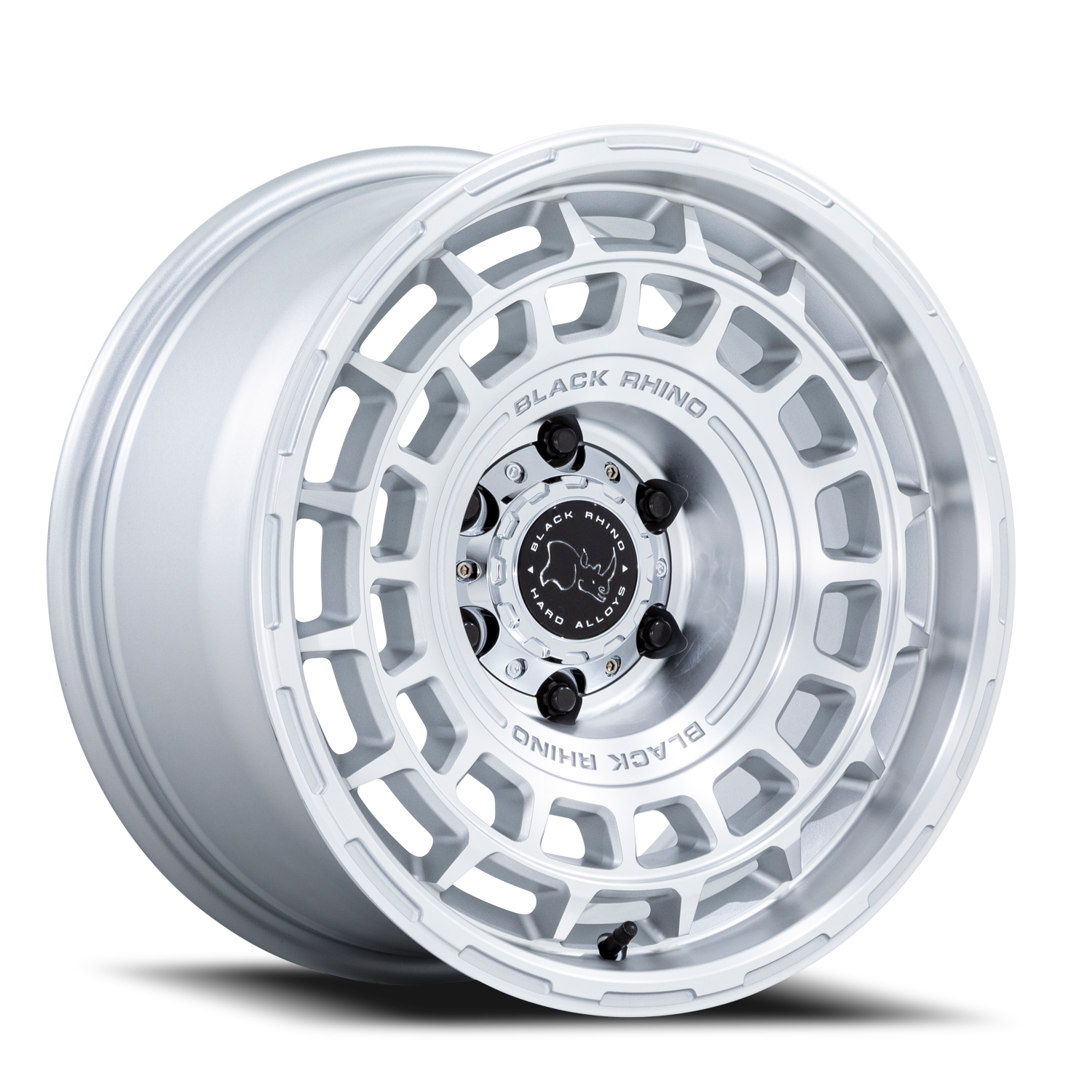 Black Rhino AWOL 20x8.5" 5x130mm 71.5mm CB +25mm Silver Machined Face