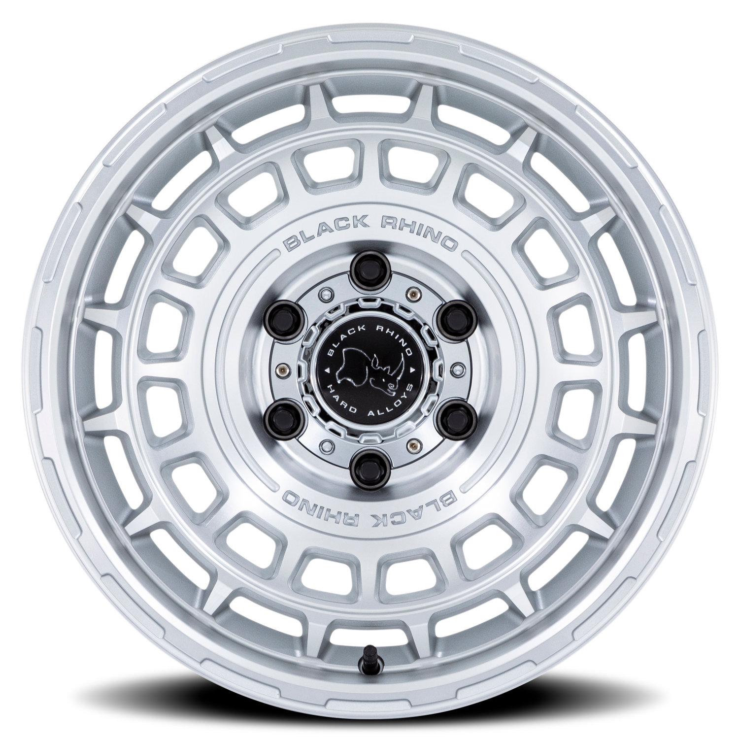 Black Rhino AWOL 20x8.5" 5x130mm 71.5mm CB +25mm Silver Machined Face