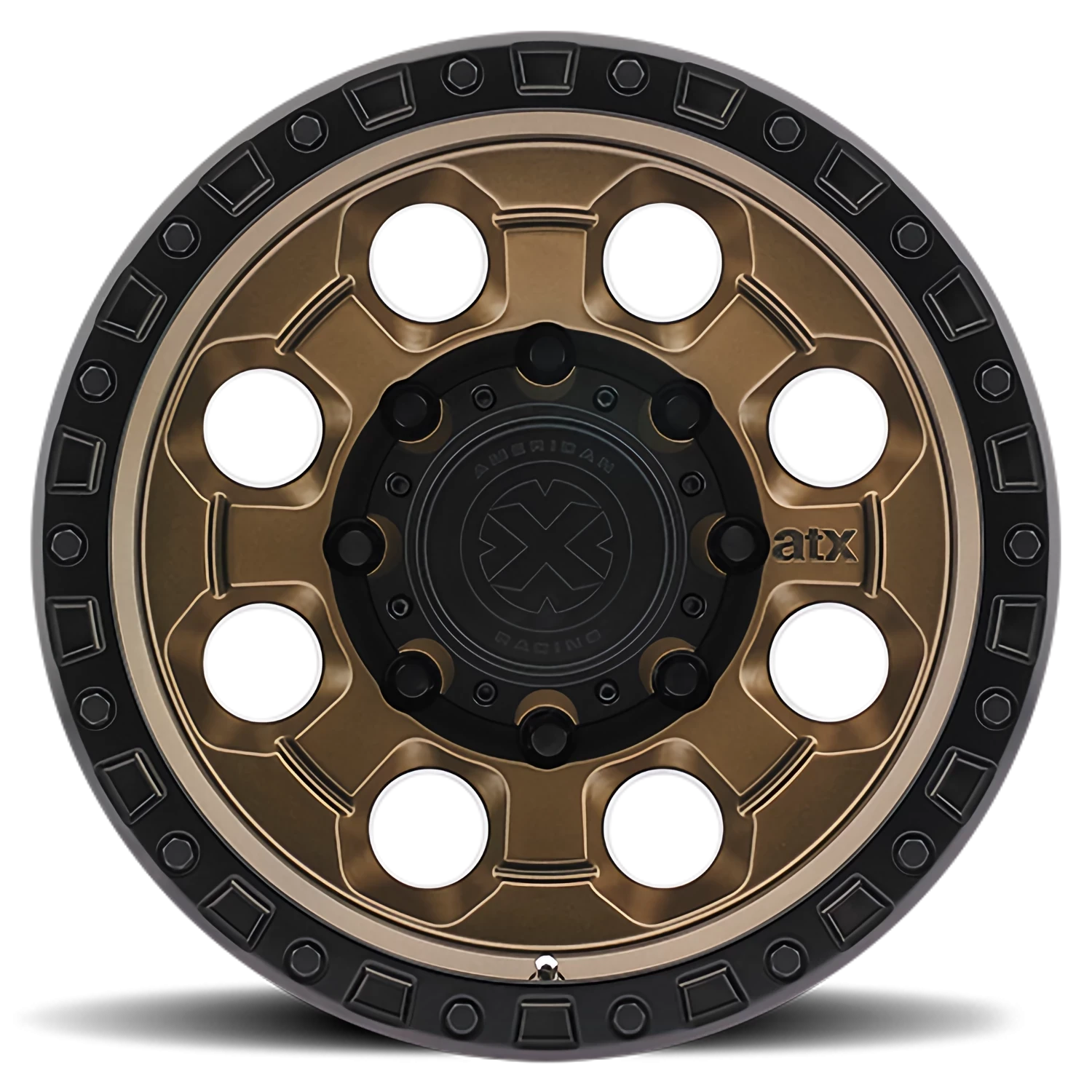 ATX AX201 BRZ 17x9 -12 5x114.3mm 83.06mm Matte Bronze Black Lip