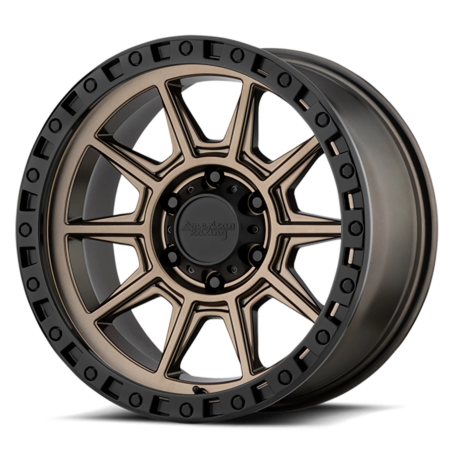 ATX AX202 16x8" 5x139.7mm 108mm CB 0mm Matte Bronze Black Lip