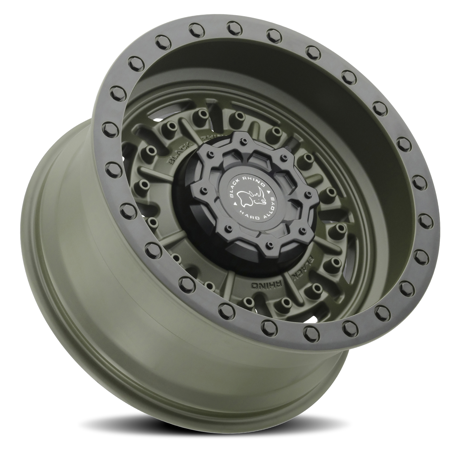 Black Rhino Abrams 18x9.5" 6x139.7mm 112.1mm CB -18mm Olive Drab Green
