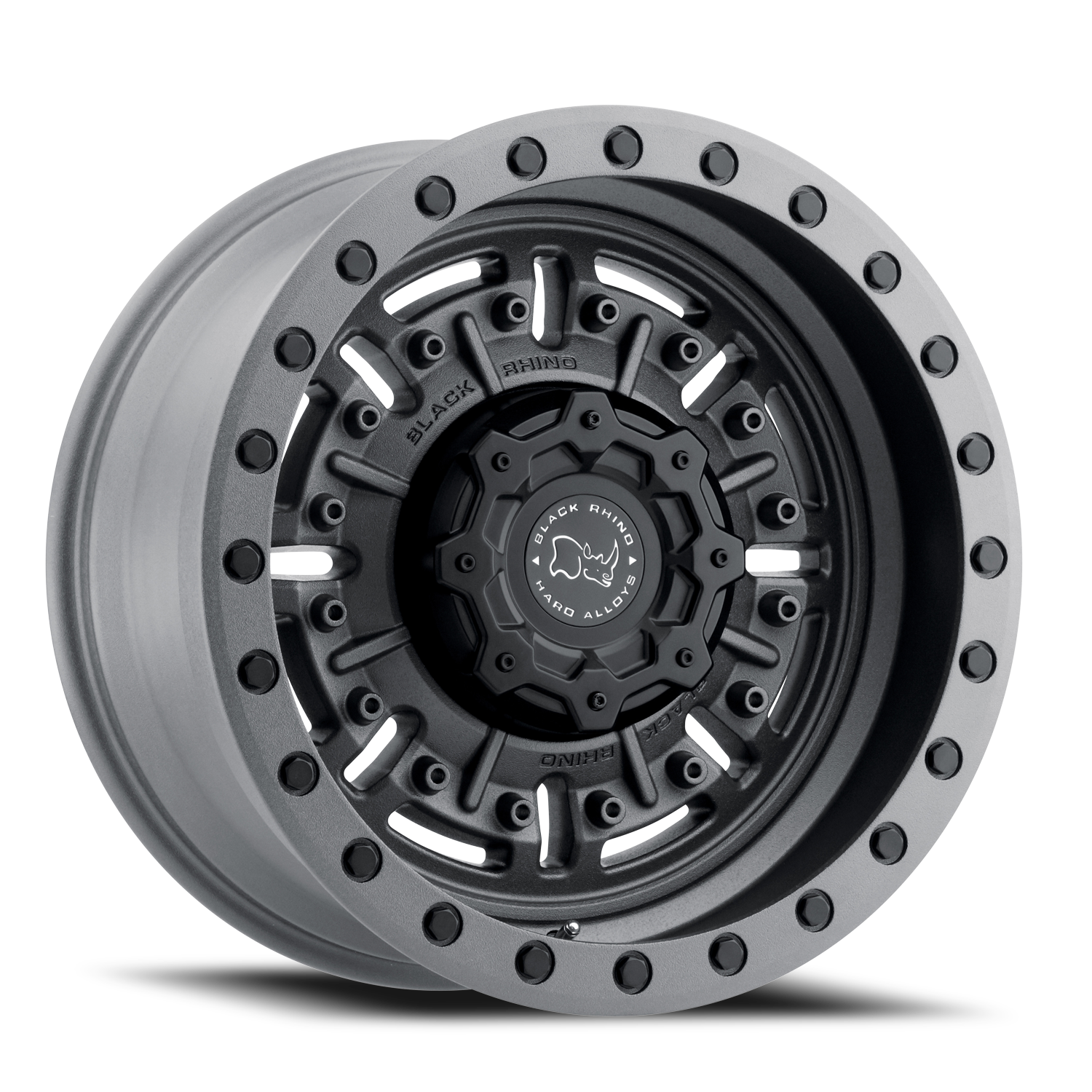 Black Rhino Abrams 20x9.5" 6x114.3mm 76.1mm CB +12mm Textured Matte Gunmetal