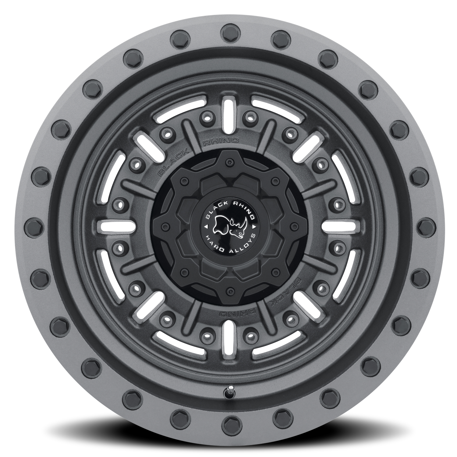 Black Rhino Abrams 20x9.5" 8x165.1mm 122.1mm CB -18mm Textured Matte Gunmetal