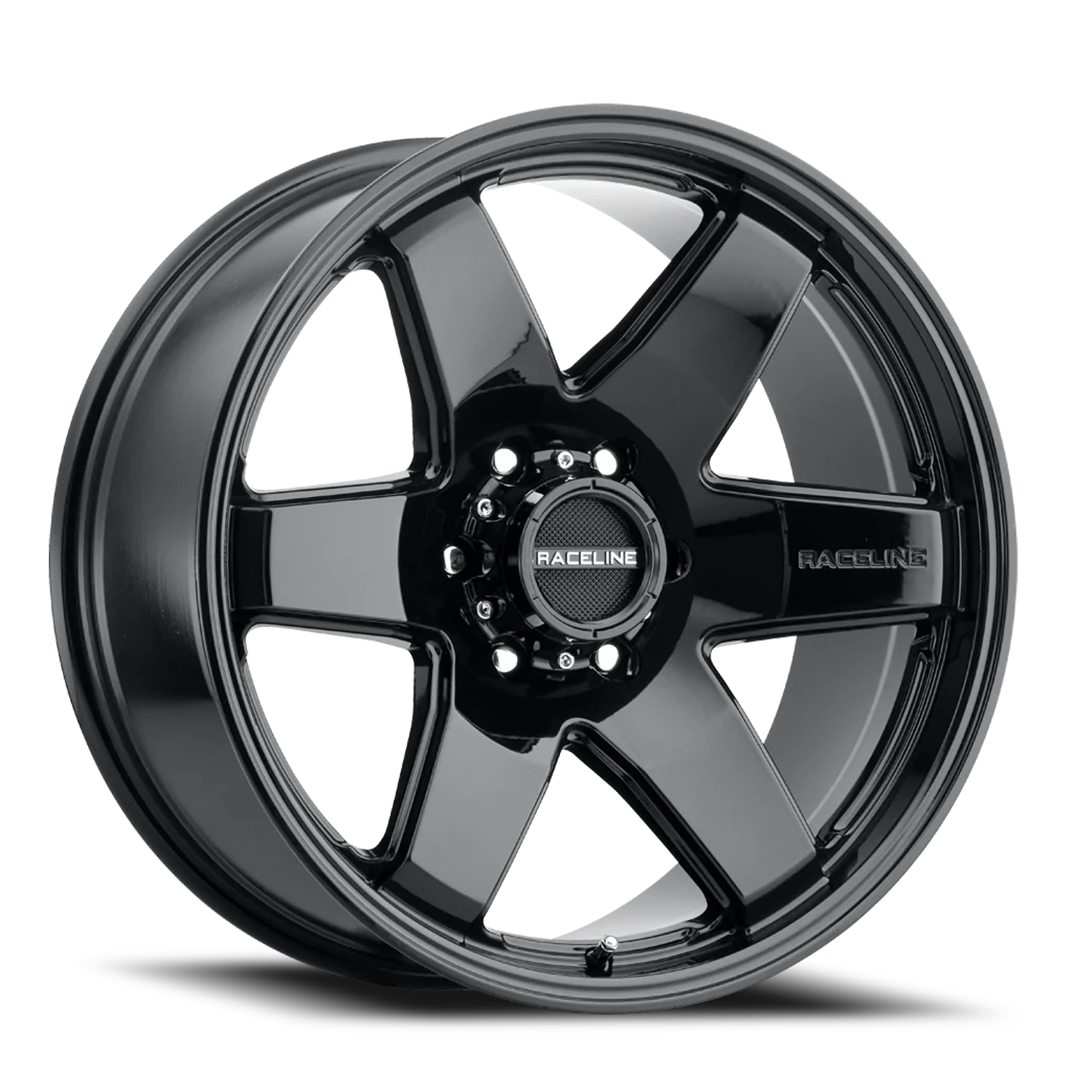 Raceline Addict 22x9.5" 6x139.7mm 106.1mm CB +15mm Gloss Black