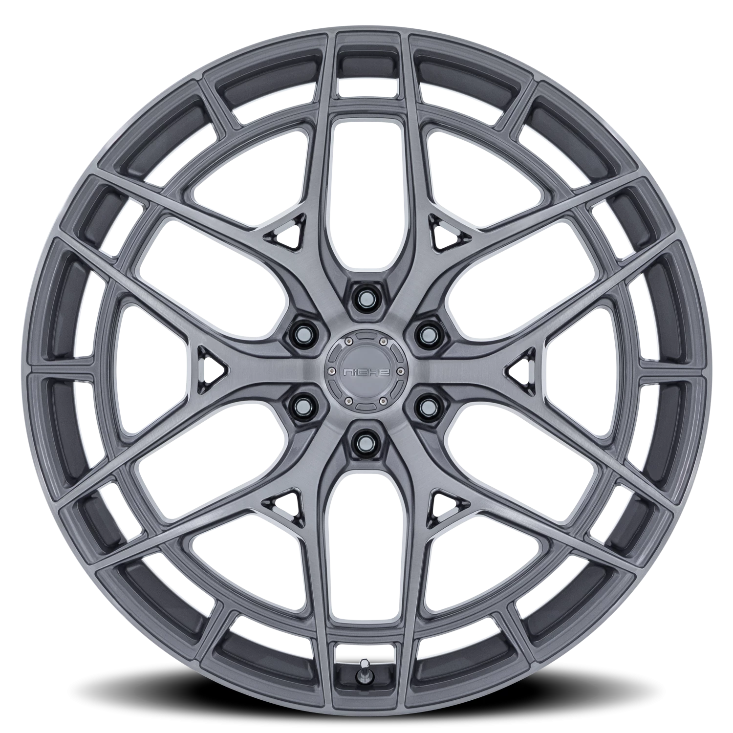 Niche Adria 24x10" 6x135mm 87.1mm CB +30mm Platinum Brushed Face