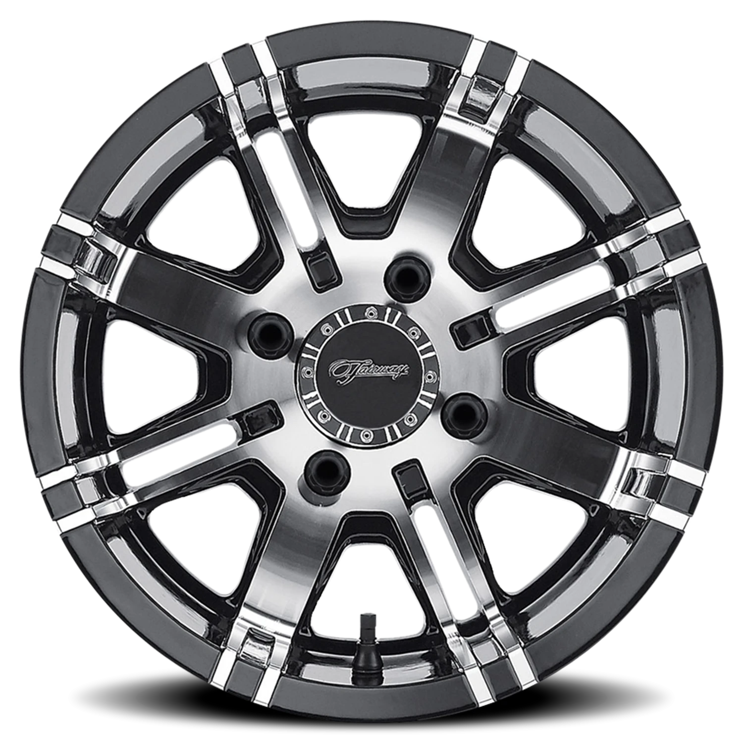 Fairway Alloys Aggressor 12x7" 4x101.6mm 70.7mm CB -40mm Gloss Black Machined