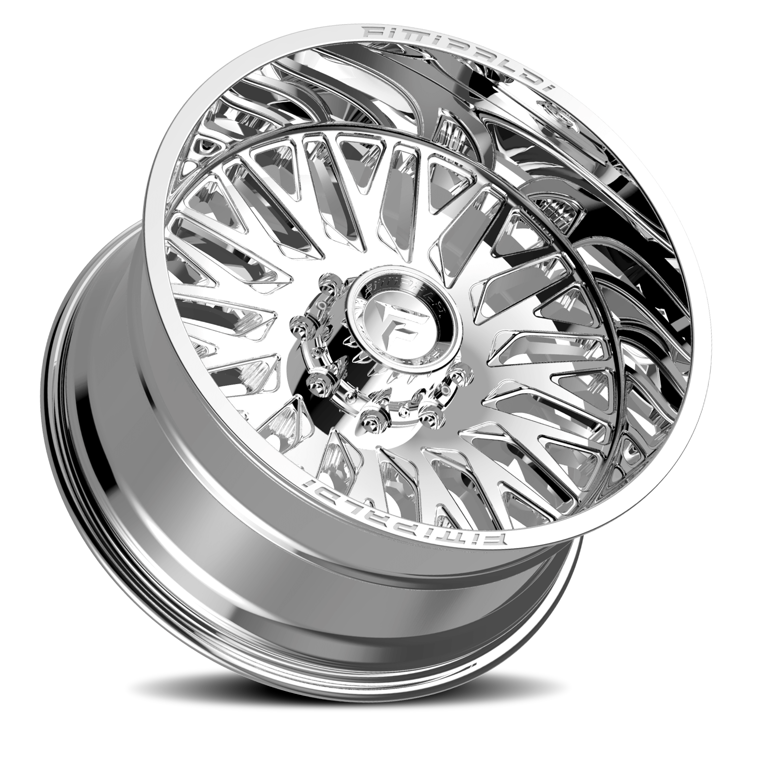 Fittipaldi Offroad Alpha Series 22x12" 6x135mm 106.2mm CB -44mm Chrome Mirror Coat