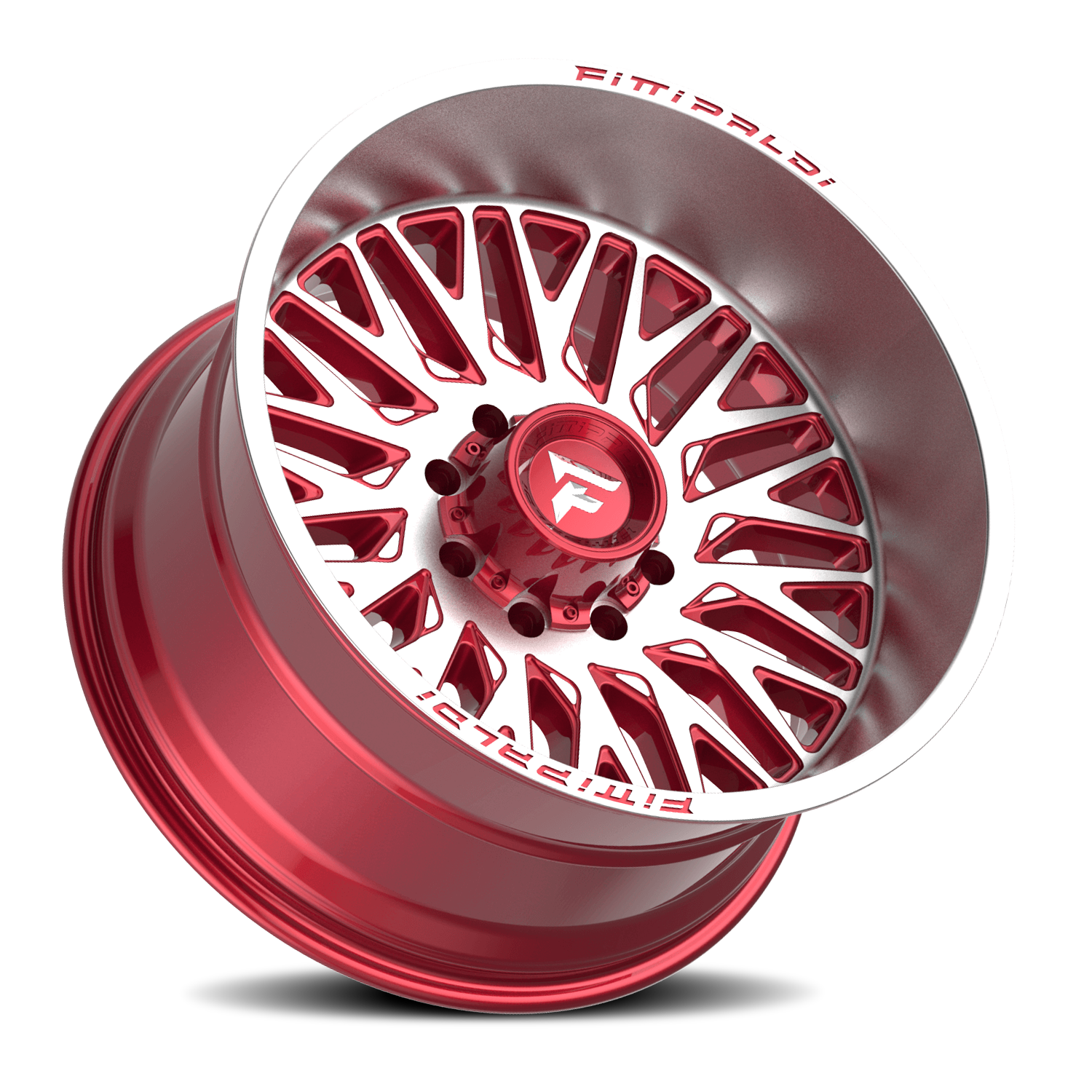 Fittipaldi Offroad Alpha Series 26x12" 8x170mm 125.2mm CB -44mm Gloss Red Machined