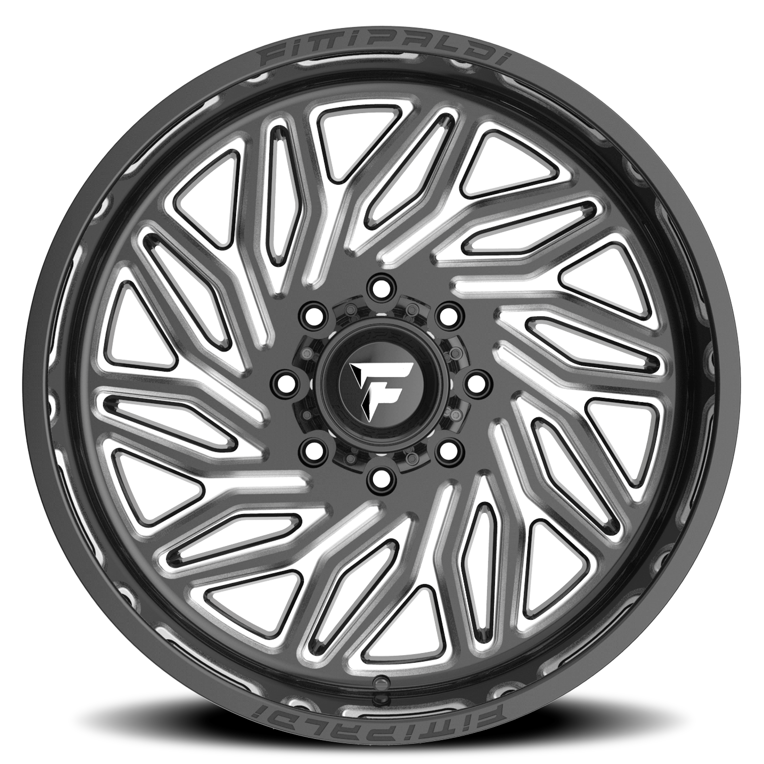 Fittipaldi Offroad Alpha Series 24x12" 6x135mm 106.2mm CB -44mm Gloss Black Milled