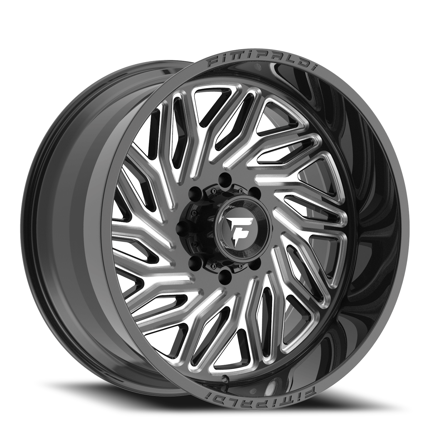 Fittipaldi Offroad Alpha Series 24x12" 8x170mm 125.2mm CB -44mm Gloss Black Milled