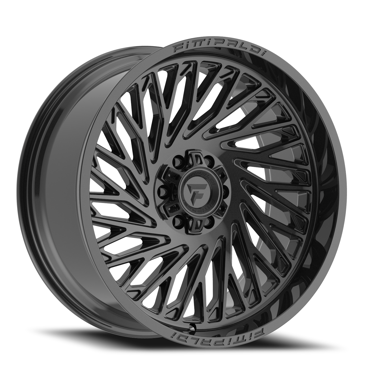 Fittipaldi Offroad Alpha Series 24x10" 6x135mm 106.2mm CB 0mm Gloss Black