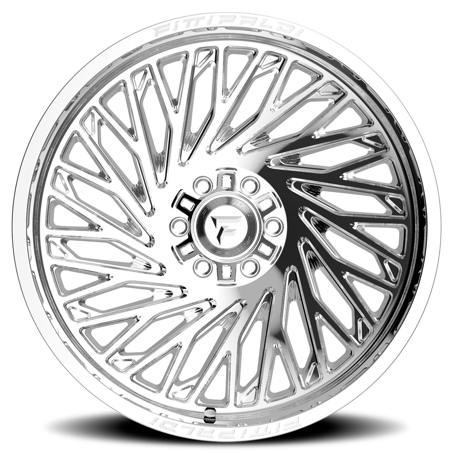Fittipaldi Offroad Alpha Series 24x10" 5x114.3mm 78.1mm CB 0mm Chrome Mirror Coat Chrome
