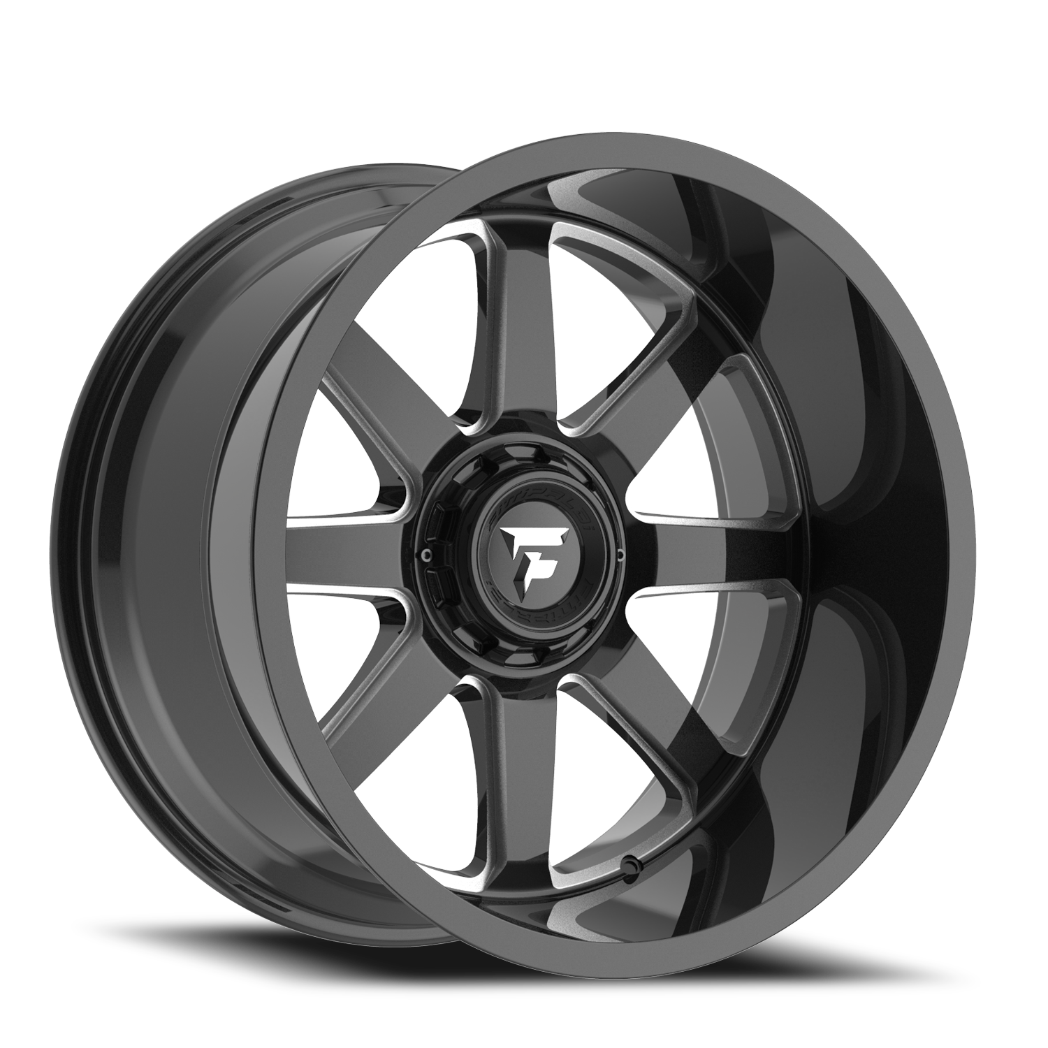 Fittipaldi Offroad Alpha Series 20x12" 6x135mm 106.2mm CB -51mm Gloss Black Milled