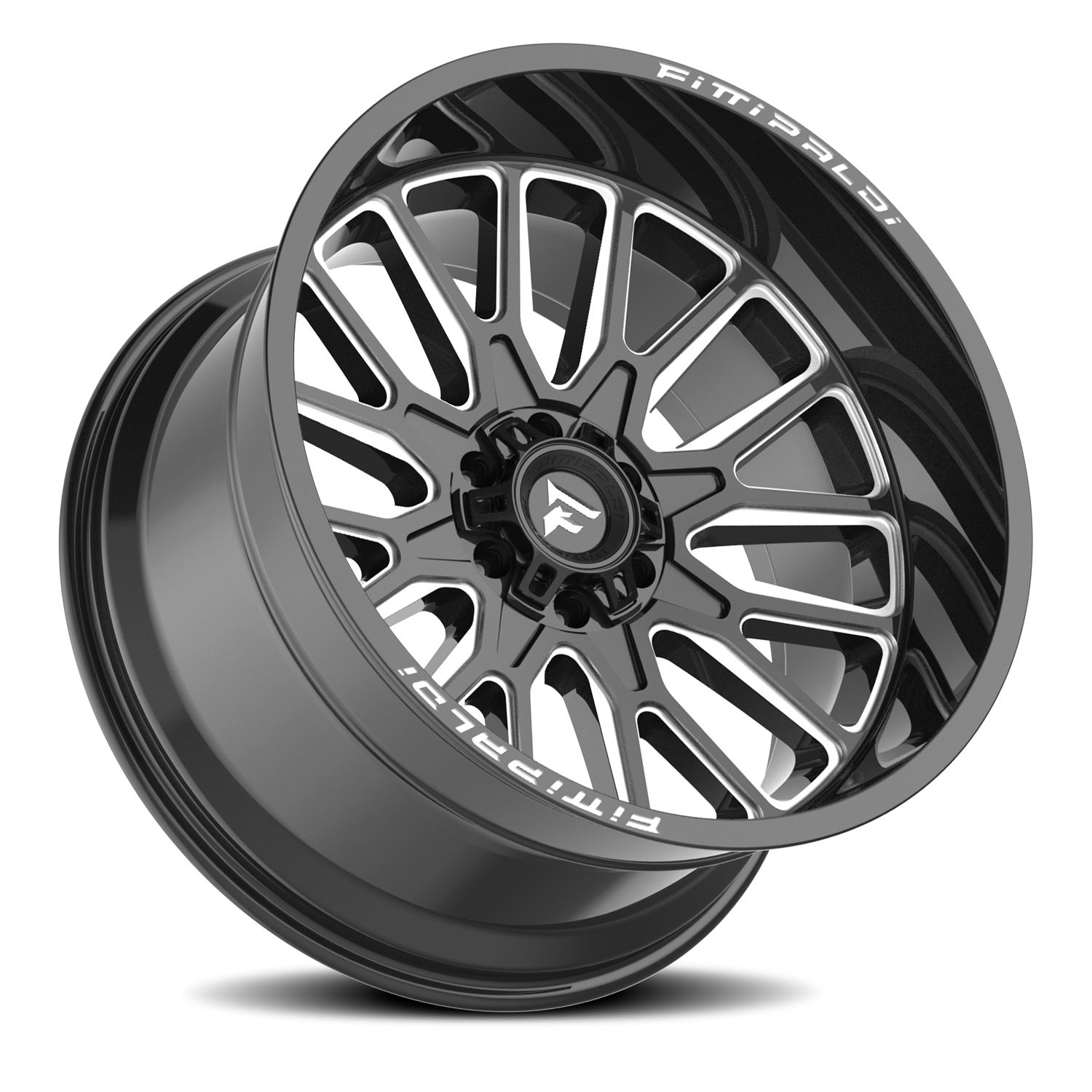 Fittipaldi Offroad Alpha Series 22x12" 8x180mm 124.3mm CB -44mm Gloss Black Milled