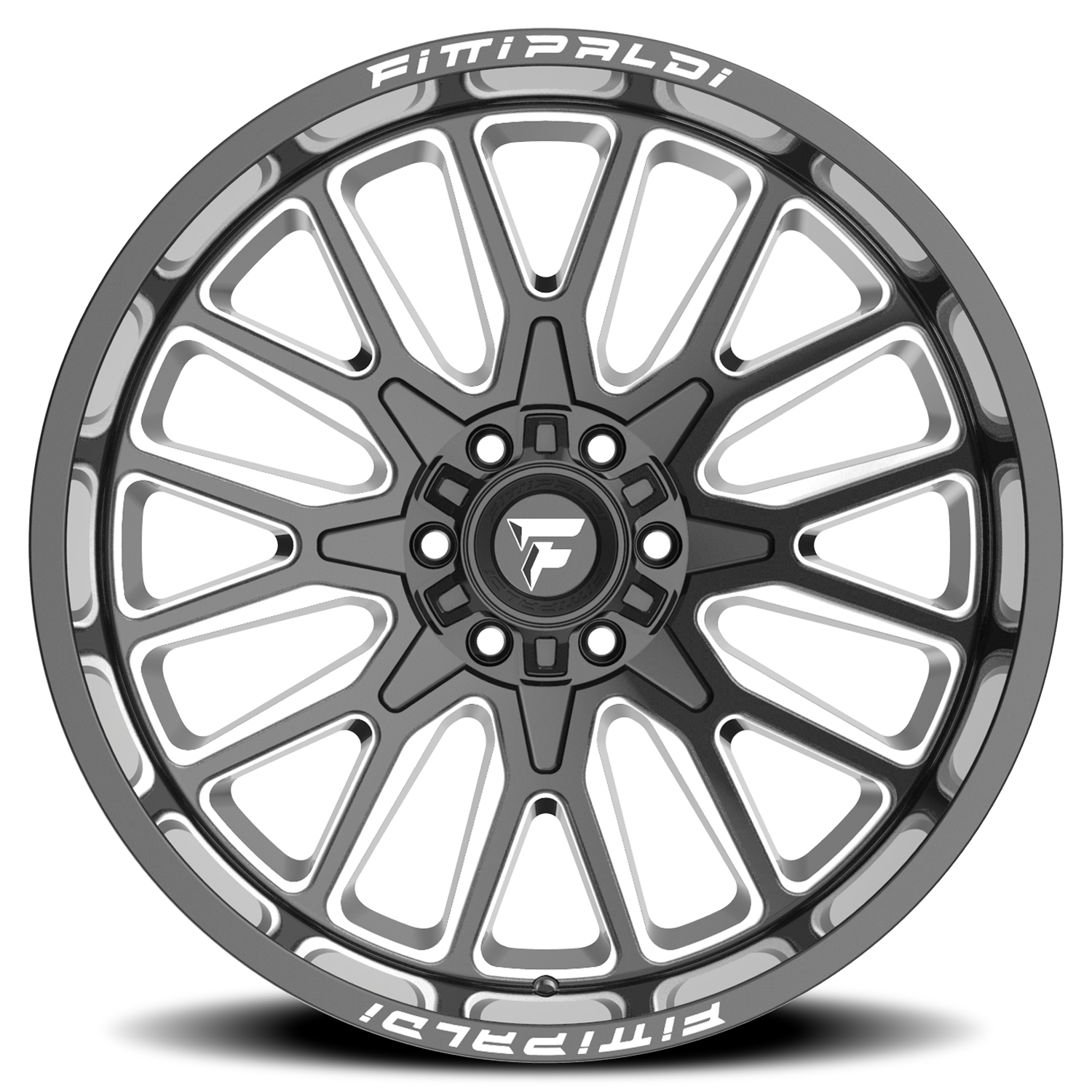Fittipaldi Offroad Alpha Series 22x12" 8x180mm 124.3mm CB -44mm Gloss Black Milled
