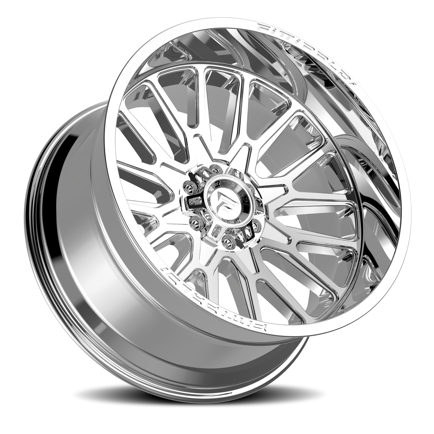 Fittipaldi Offroad Alpha Series 20x9" 8x180mm 124.3mm CB +18mm Chrome Mirror Coat Chrome