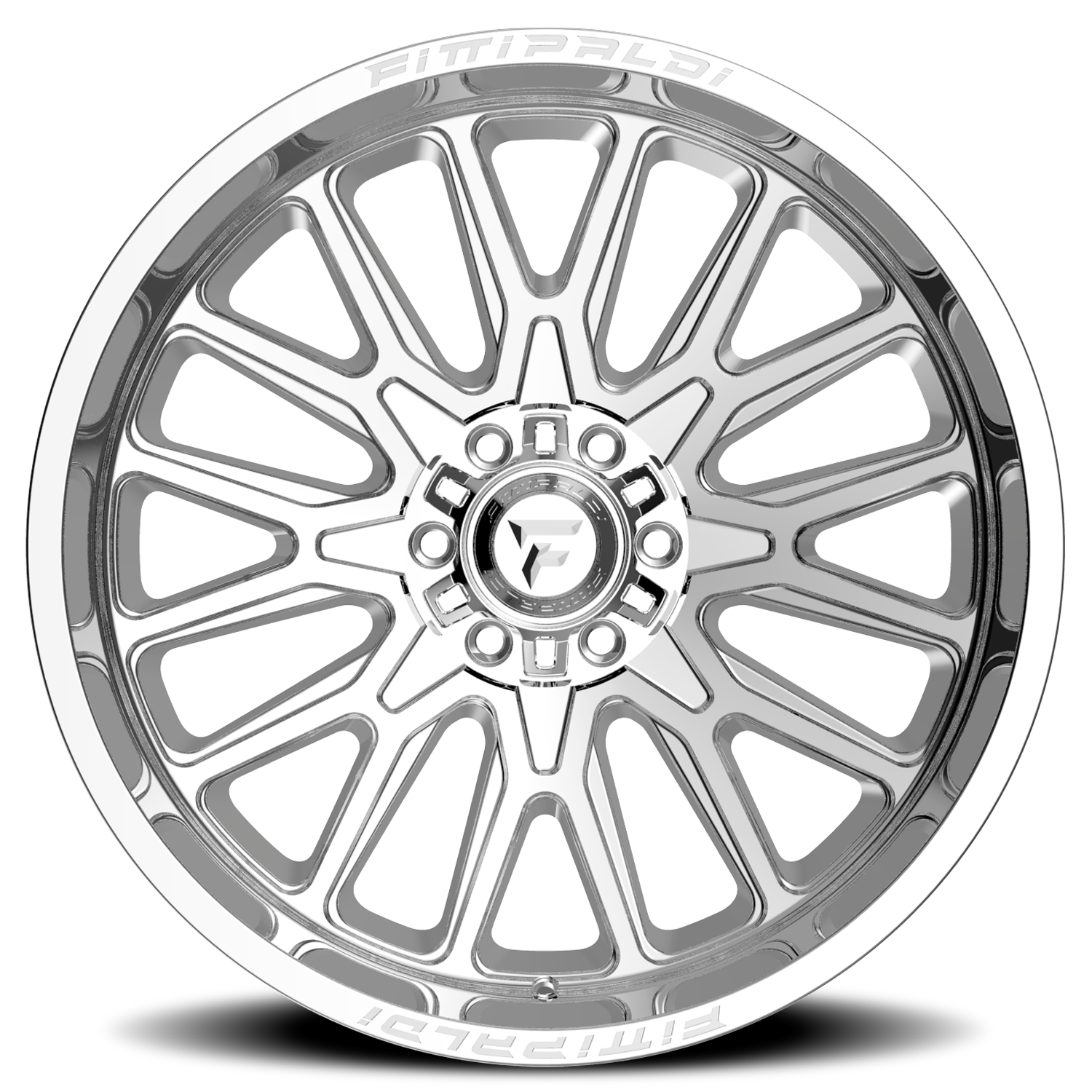 Fittipaldi Offroad Alpha Series 20x9" 8x180mm 124.3mm CB +18mm Chrome Mirror Coat Chrome