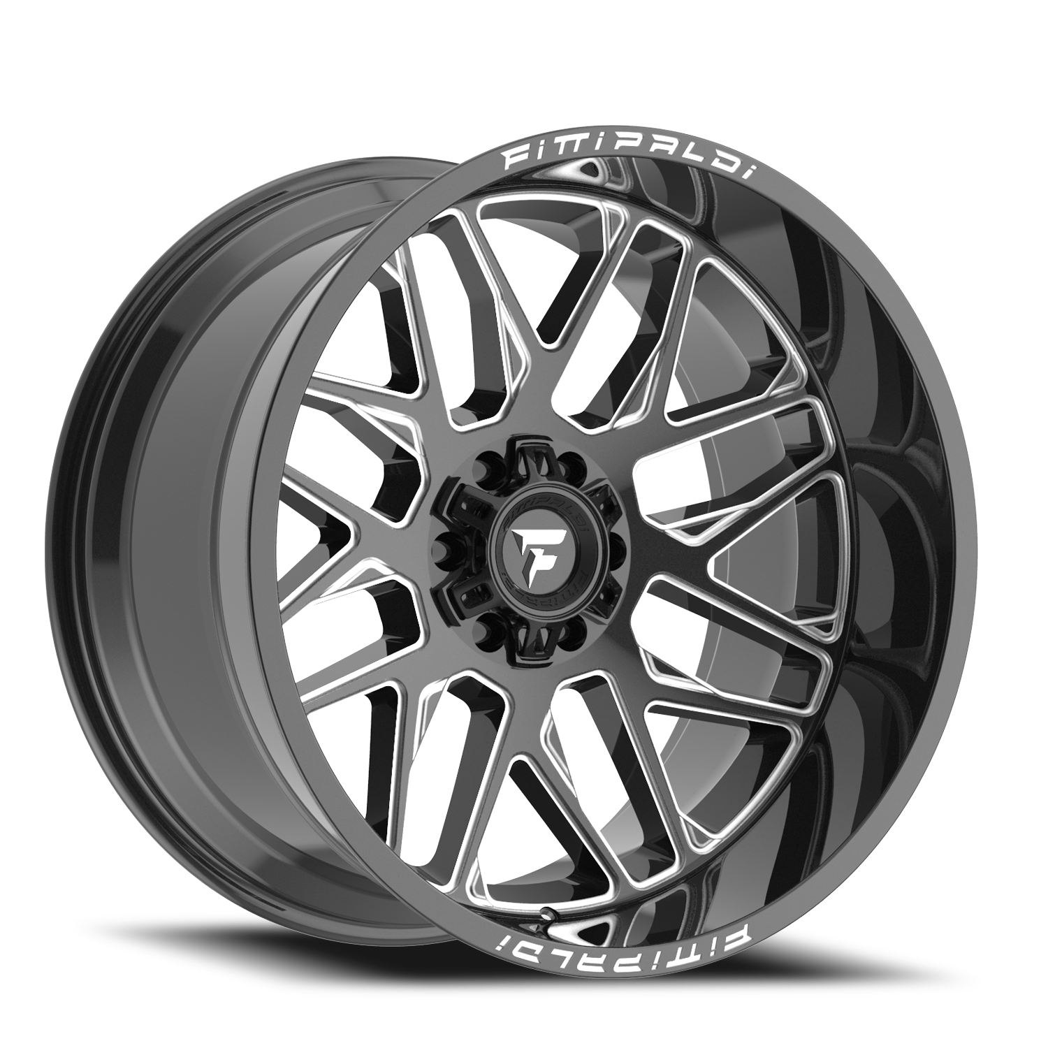 Fittipaldi Offroad Alpha Series 20x10" 6x135mm 106.2mm CB -19mm Gloss Black Milled