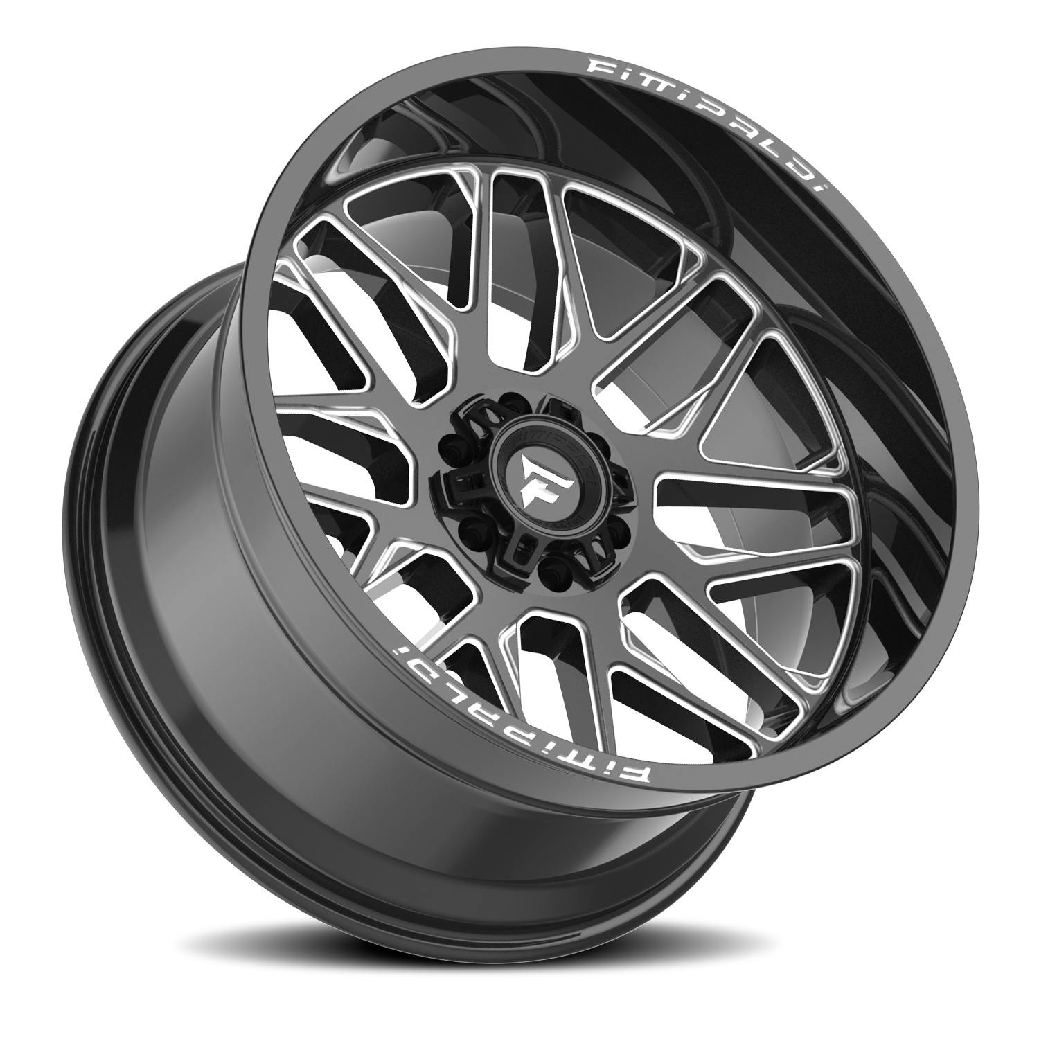 Fittipaldi Offroad Alpha Series 20x10" 6x135mm 106.2mm CB -19mm Gloss Black Milled