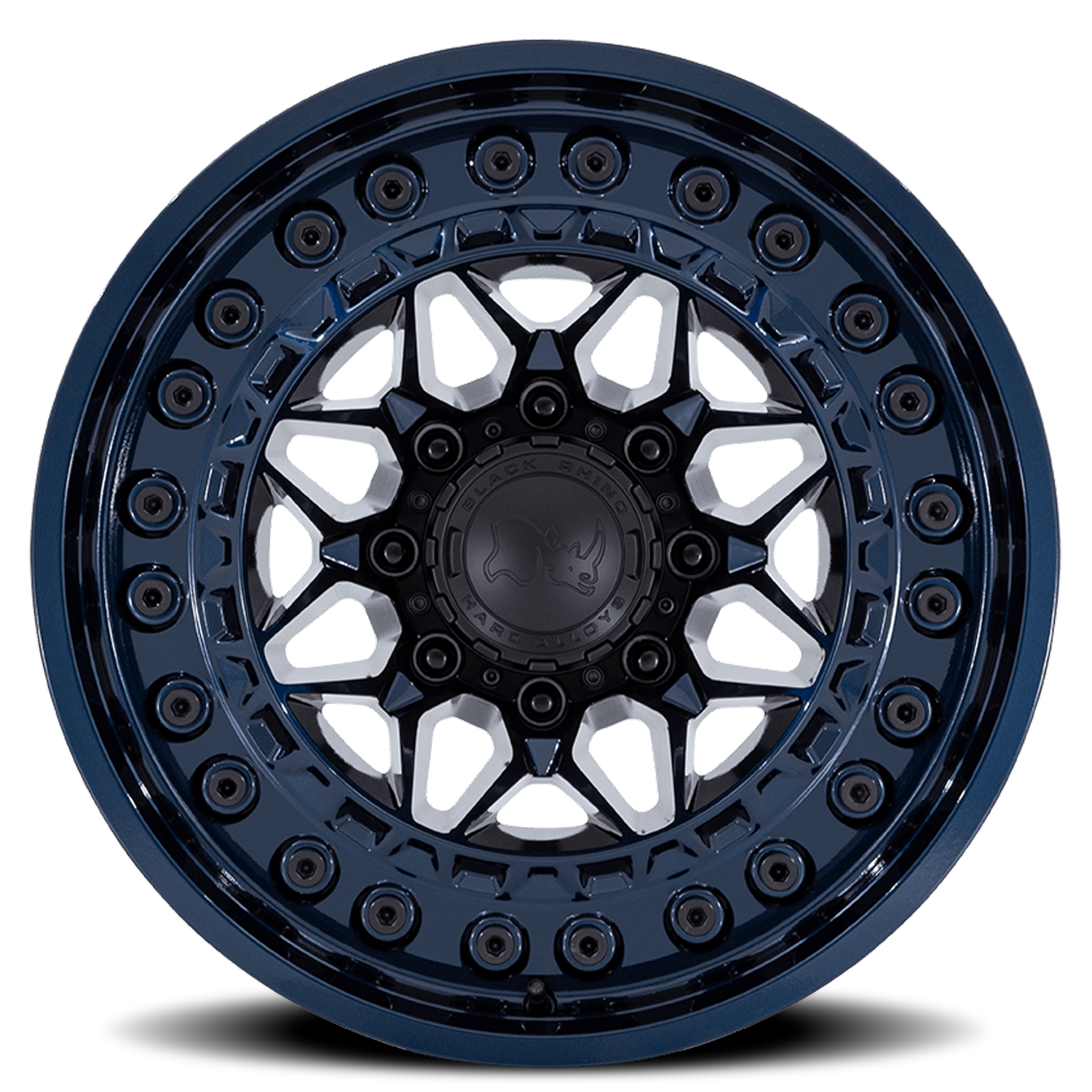 Black Rhino Alpha 20x10" 5x127mm 71.5mm CB -18mm Midnight Blue