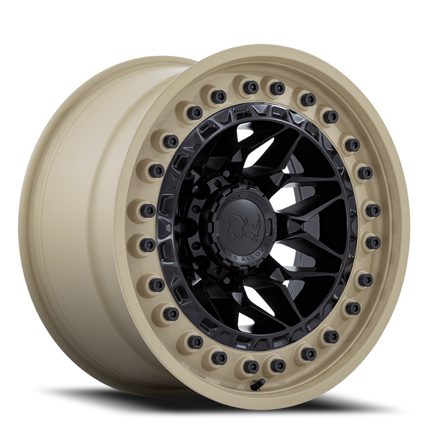 Black Rhino Alpha 17x9" 5x127mm 71.5mm CB 0mm Matte Black Sand Lip