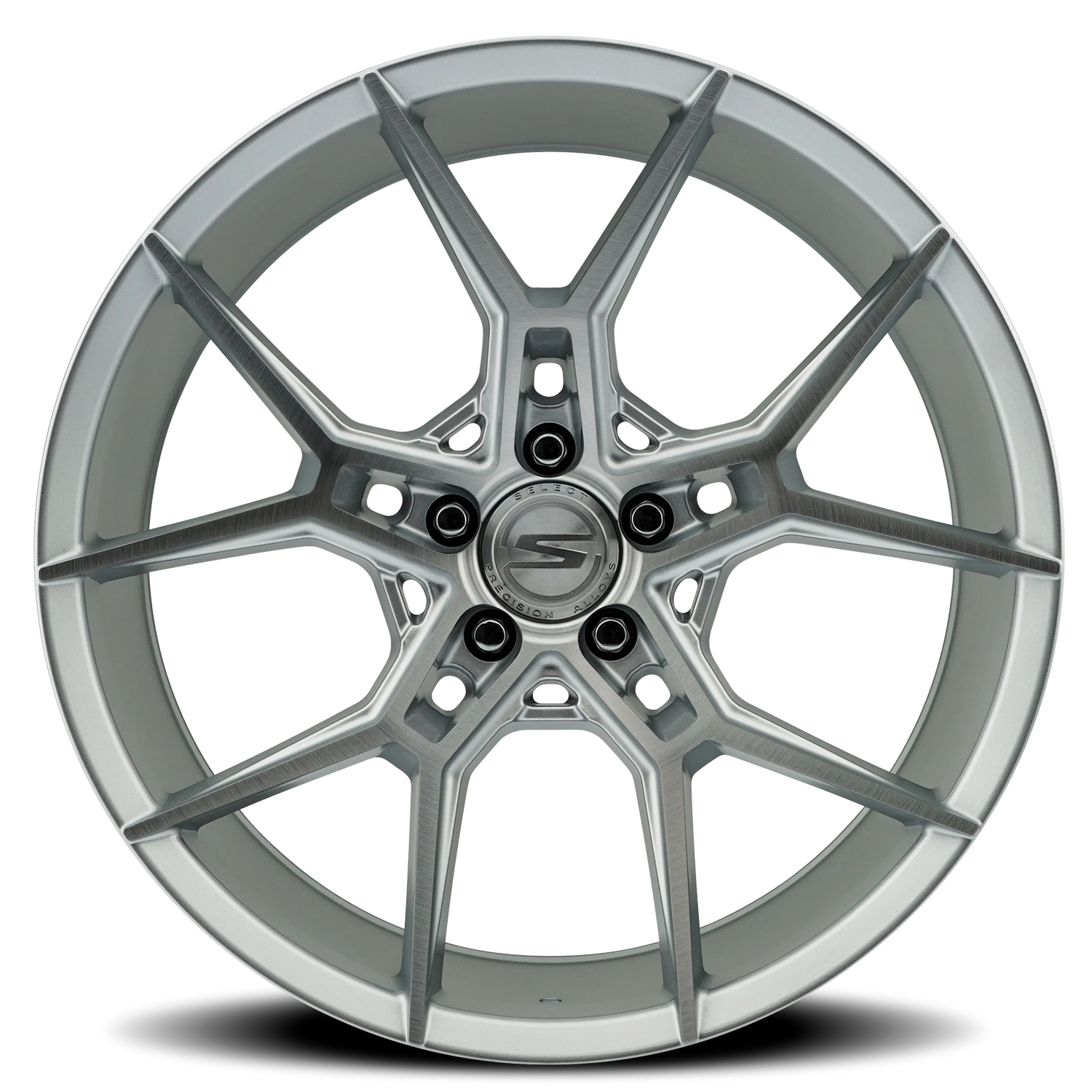 Select Precision Alloys Alpine 20x10.5" 5x120mm 72.54mm CB +38mm Gloss Silver Brushed