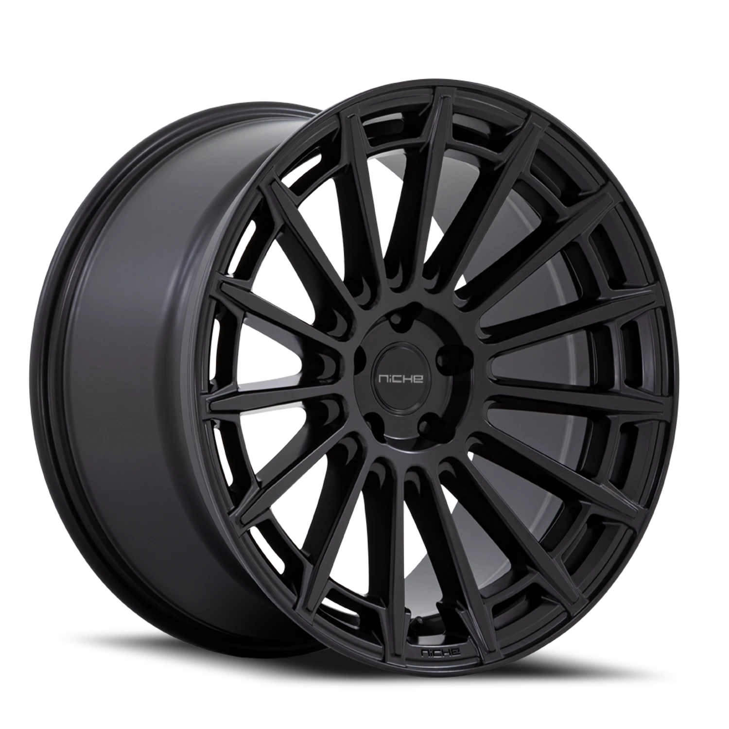 Niche Amalfi 20x9" 5x112mm 66.56mm CB +25mm Matte Black