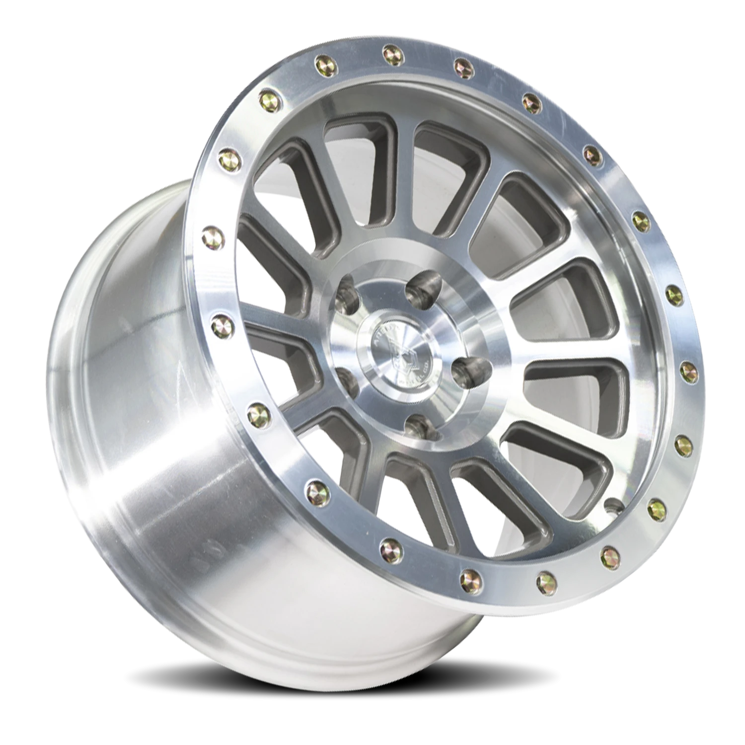Arena Ammo 17x9" 5x127mm 71.5mm CB 0mm Machined Bright Machined Zinc Bolts