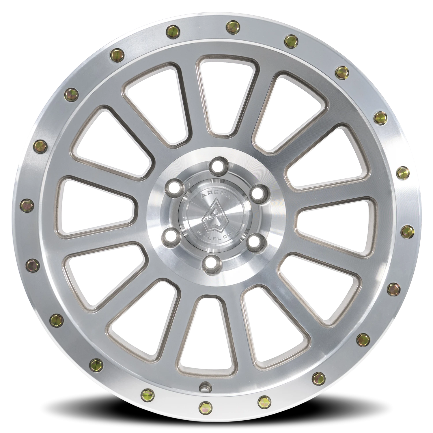Arena Ammo 20x9" 6x135mm 87.12mm CB 0mm Machined Bright Machined Zinc Bolts