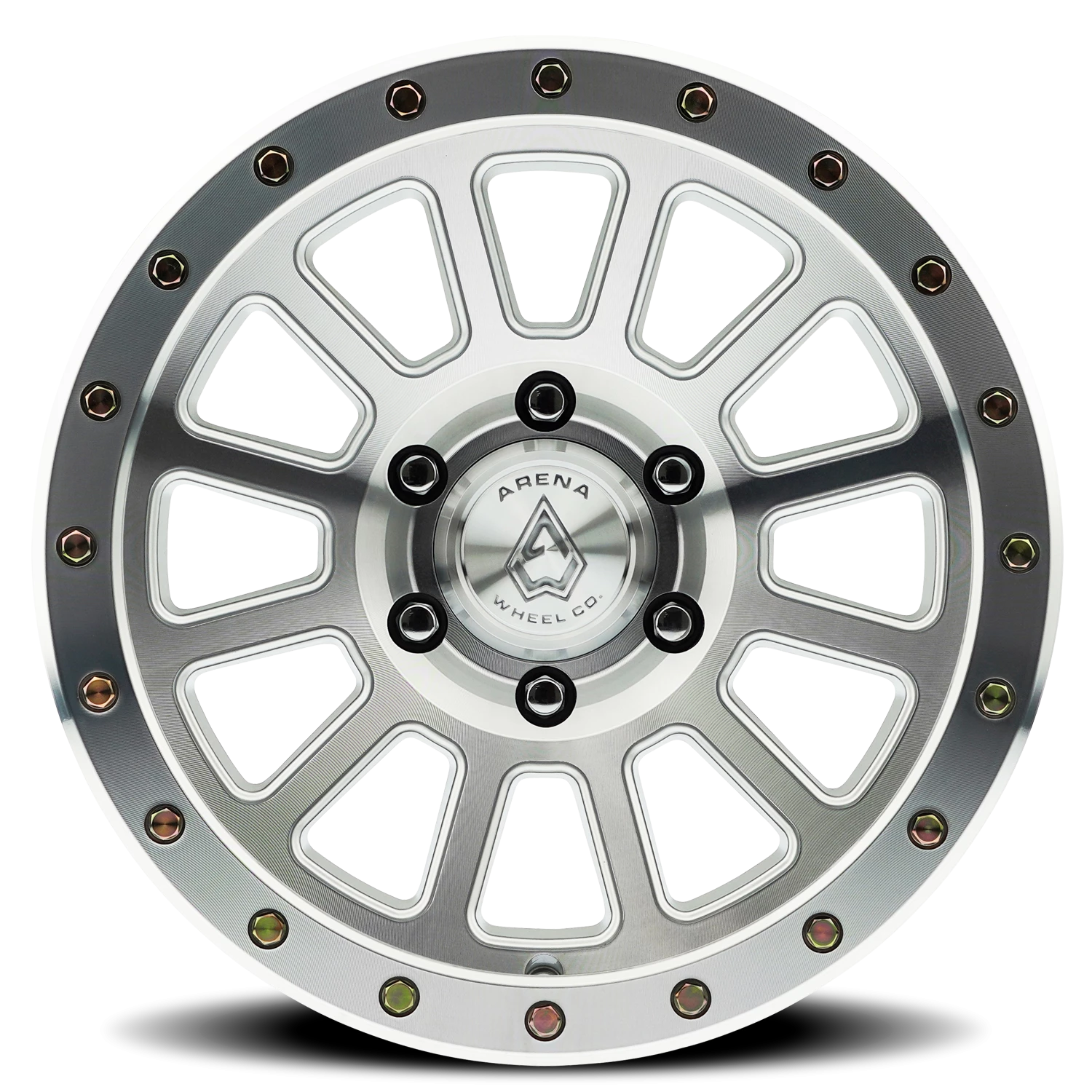 Arena Ammo 17x9" 5x127mm 71.5mm CB 0mm Gloss Silver Machined