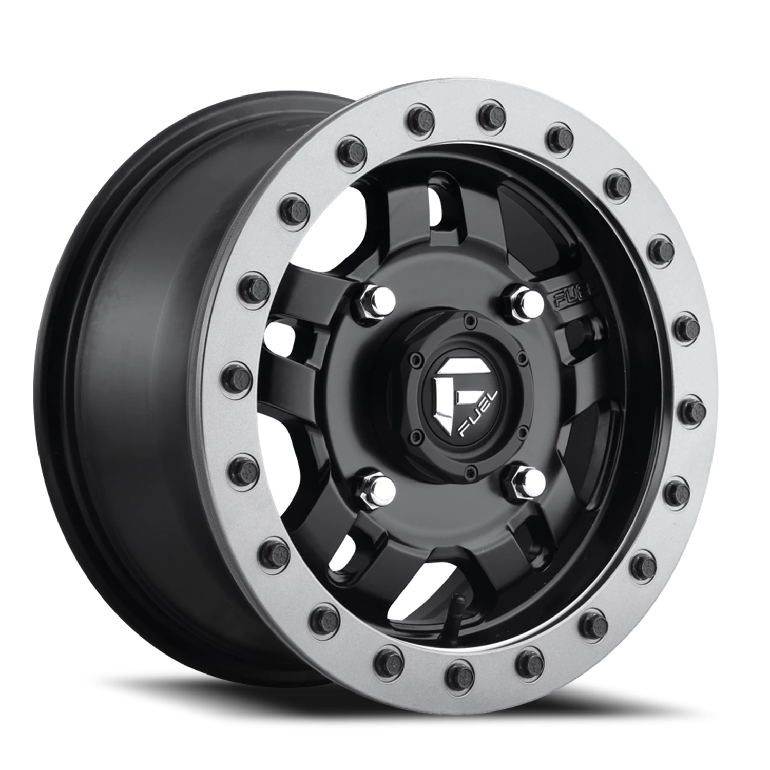 Fuel Anza UTV 14x7" 4x156mm 132mm CB +38mm Matte Black Beadlock