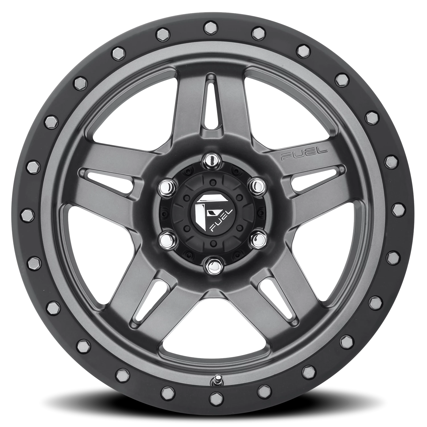 Fuel Anza 15x8" 5x114.3mm 72.6mm CB -18mm Matte Gunmetal