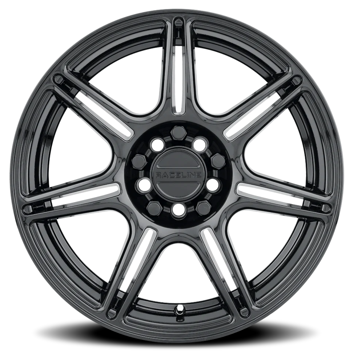Raceline Apex 17x7.5" 5x110mm 72.62mm CB +40mm Gloss Black