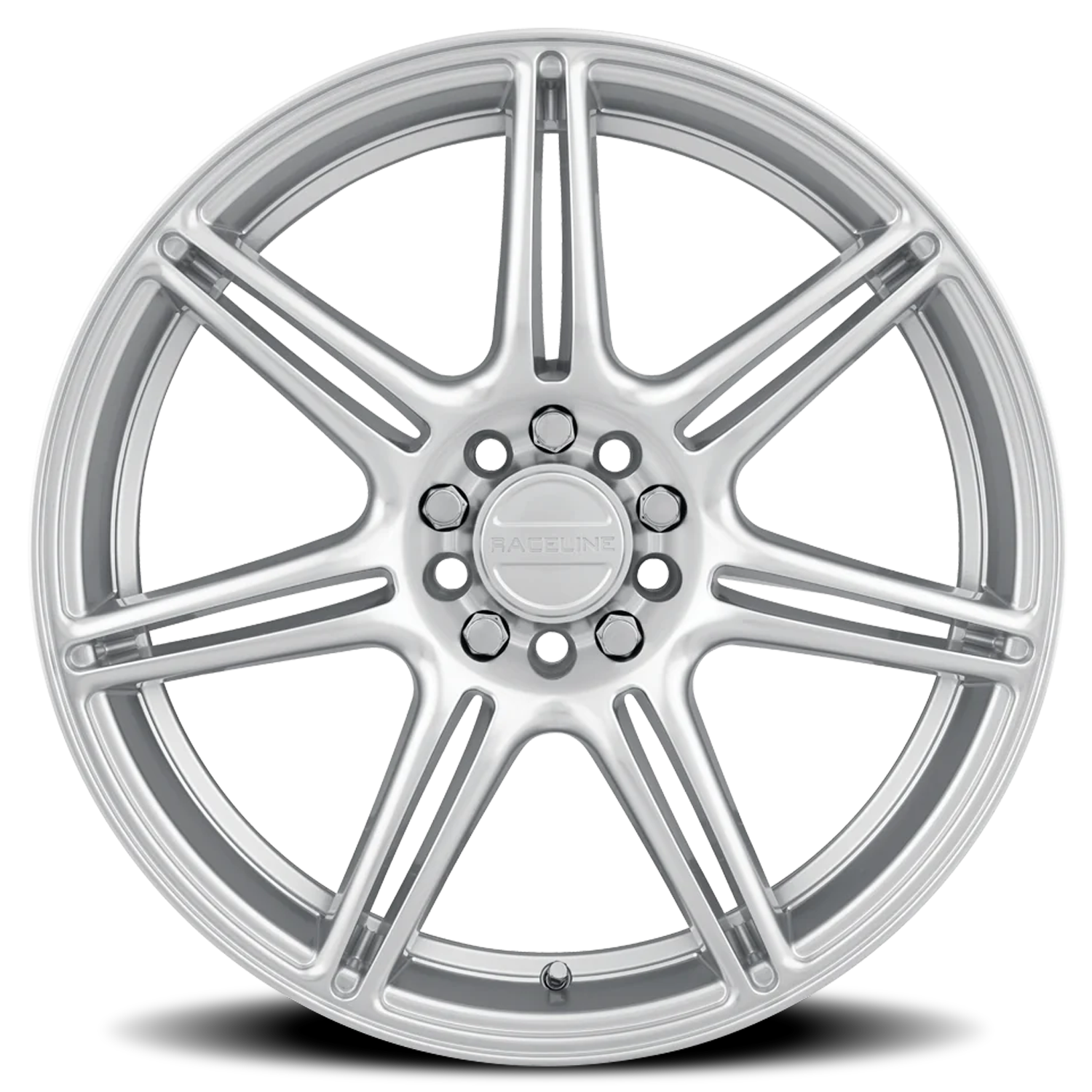 Raceline Apex 17x7.5" 5x110mm 72.62mm CB +40mm Hyper Silver