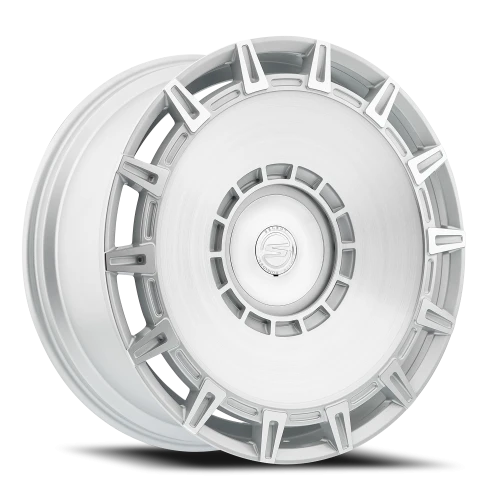 Select Precision Alloys Apollo 24x10" 8x165.1mm 117.09mm CB +20mm Gloss Silver Brushed