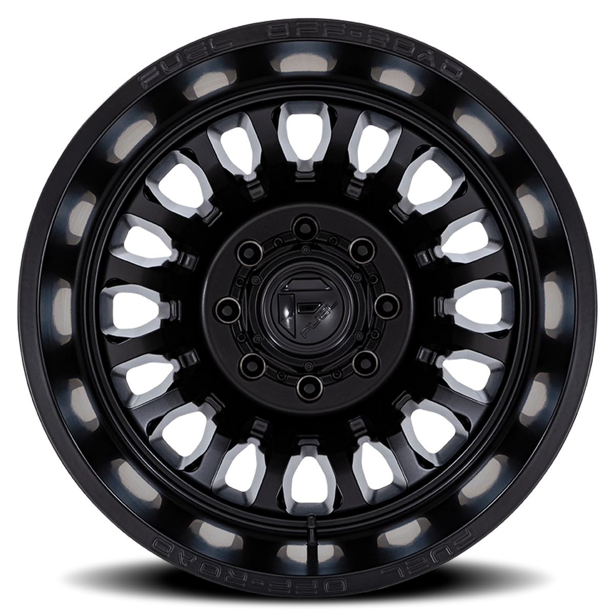 Fuel Arc Dually 22x8.25 -201 8x165.1mm 117mm Blackout