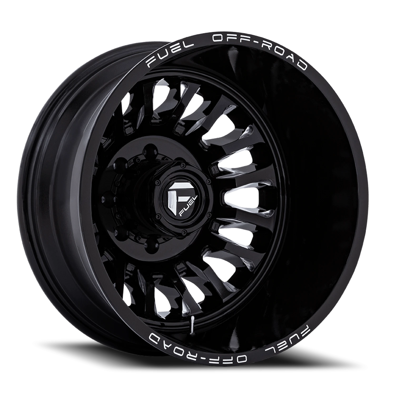 Fuel Arc Dually 20x8.25" 8x210mm 154.3mm CB -201mm Gloss Black Milled
