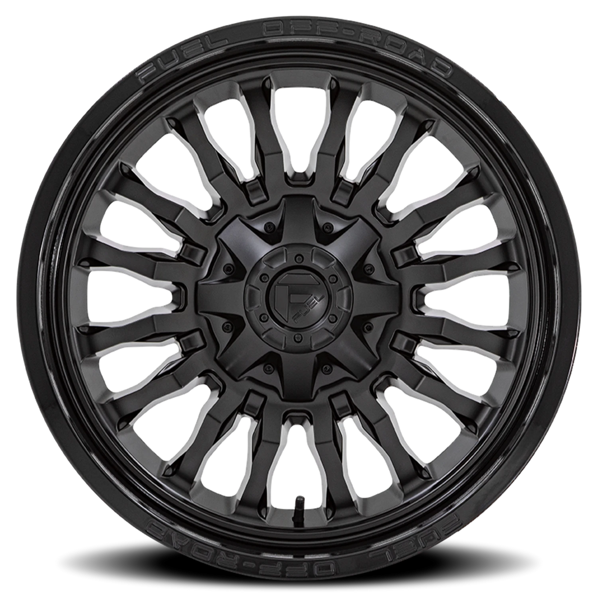 Fuel Arc 22x12 -44 5x114.3mm 78.1mm Matte Black Gloss Black Lip