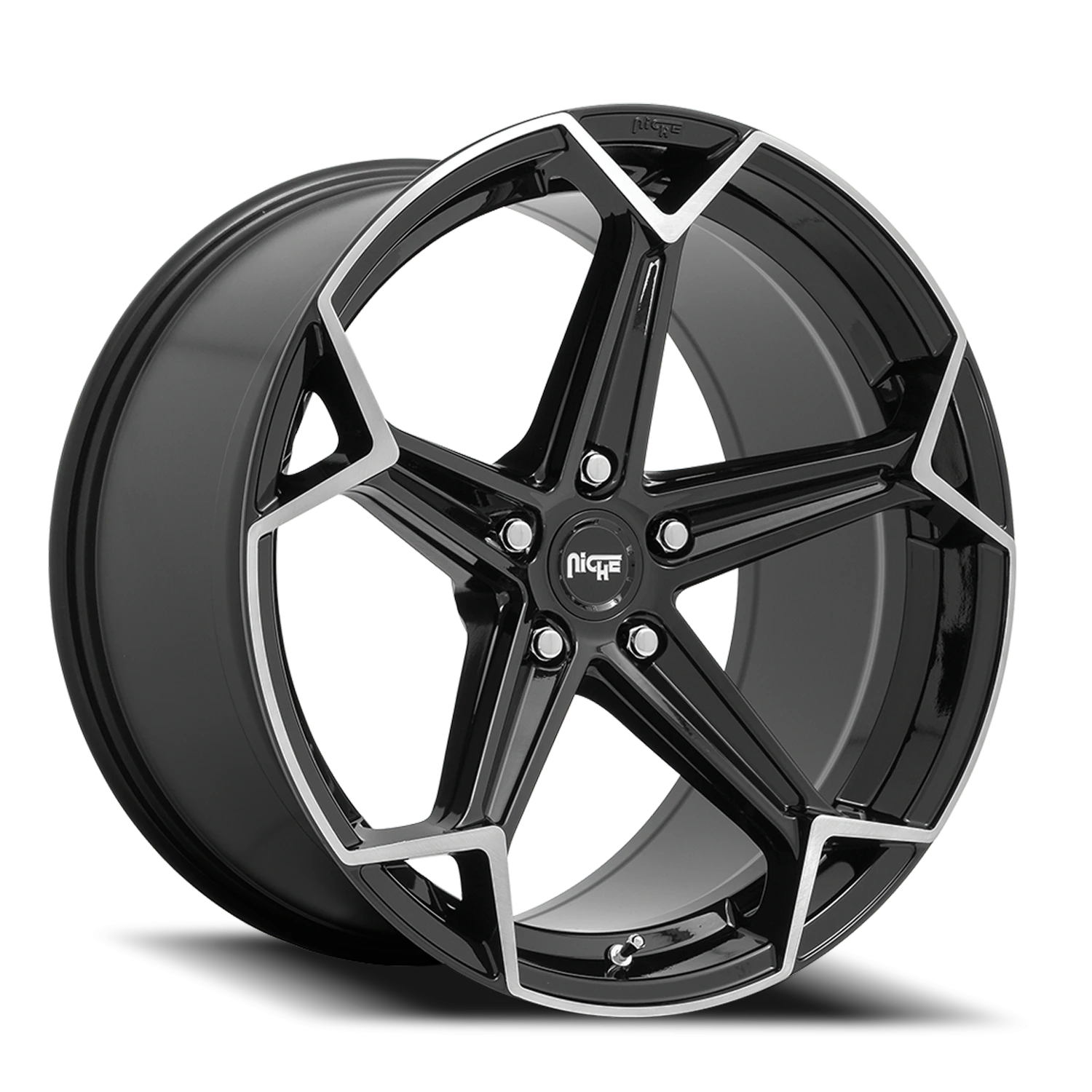 Niche Arrow 20x10.5" 5x120mm 72.5mm CB +35mm Gloss Black Brushed