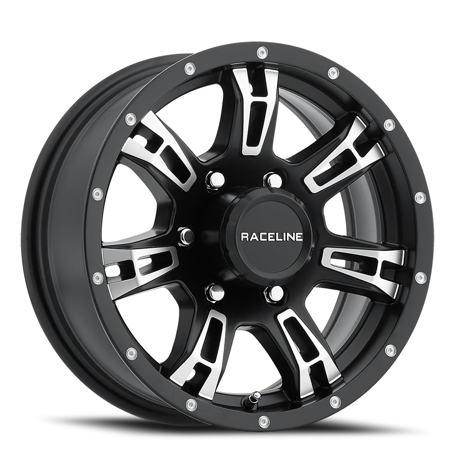 Raceline Arsenal Trailer 16x6" 6x139.7mm 107.95mm CB 0mm Matte Black Machined Face