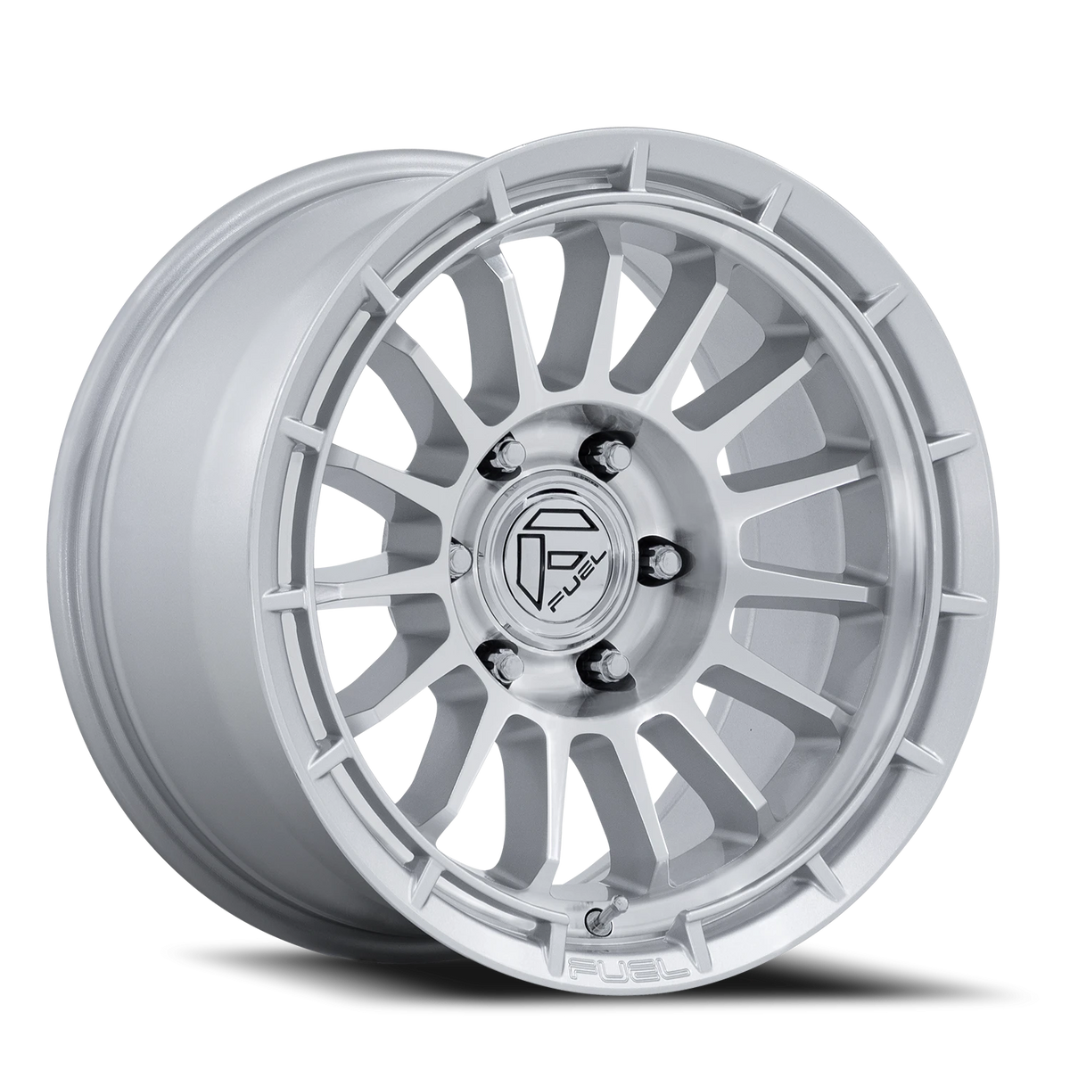 Fuel Ascend 17x9 -12 5x127mm 71.5mm Gloss Silver Machined Face