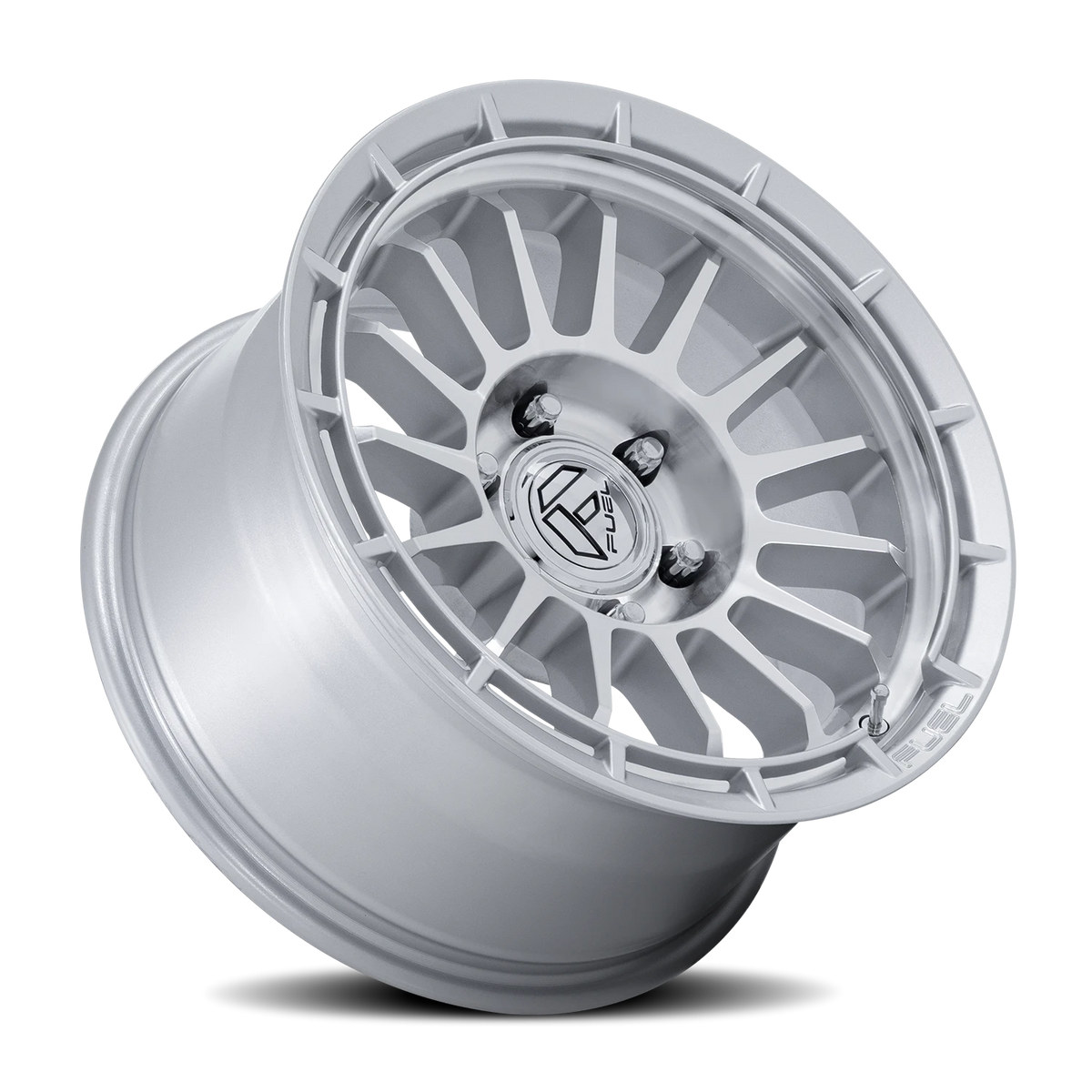 Fuel Ascend 17x9 -12 5x127mm 71.5mm Gloss Silver Machined Face