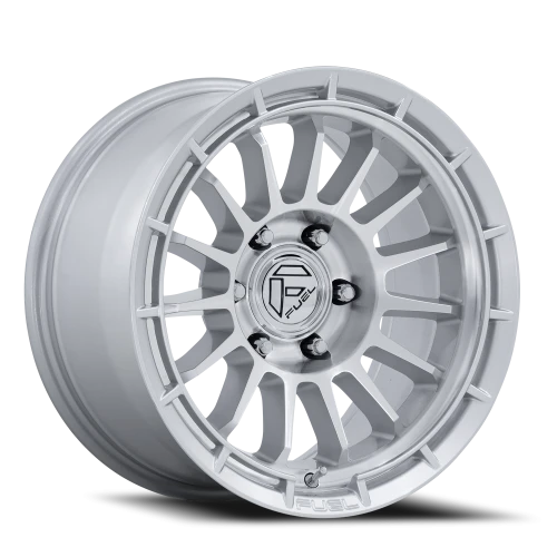 Fuel Ascend 17x8.5 +25 6x139.7mm 106.1mm Gloss Silver Machined Face
