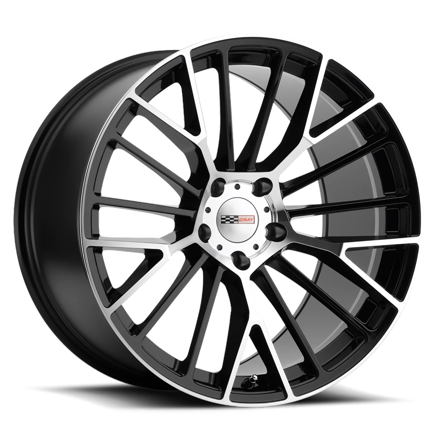 Cray Astoria 18x9" 5x120.65mm 70.3mm CB +50mm Gloss Black Mirror Cut Face