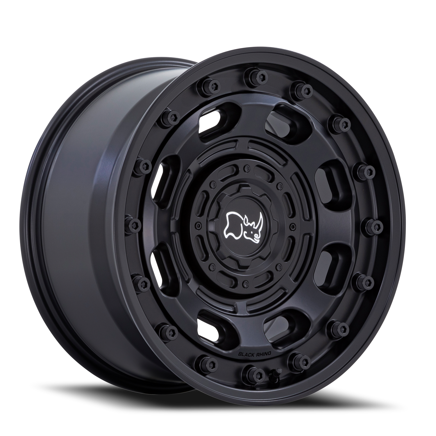Black Rhino Atlas 16x8" 5x160mm 65.07mm CB +38mm Matte Black